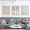 Shadesu Cordless Zebra Blinds for Windows, Dual Layer Free-Stop Zebra Shades, Light Control for Day and Night, Sheer Blinds for Indoor Windows, Bedroom, Kitchen Custom Made