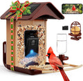 BIRDLEGEND® BL01 Bird Feeder with Camera Solar Powered, Free AI Smart Camera Bird Feeder with 64GB Card DIY Add-ons 1080P Live Auto Capture Videos Pictures, Gifts for Birdlover Mom Dad, 2.4GHz WiFi
