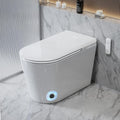 Smart Toilet with Auto Open/Close Lid for bedroom Heated Seat with Remote Control,Hidden Foam Shield, Multiple Cleaning Modes, Ambient Lighting,Soft Flush Feature Warm Water & Dryer