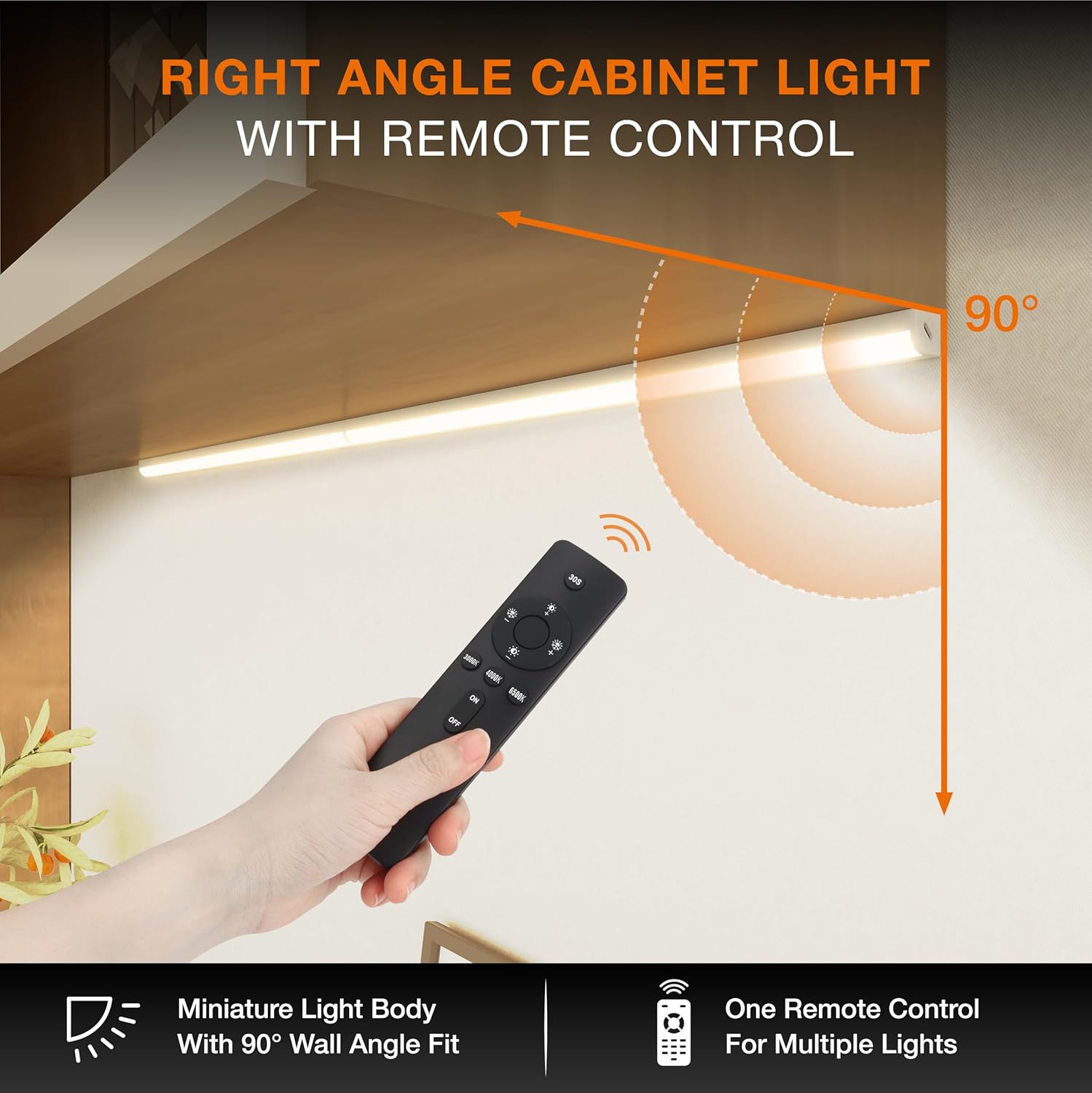 Under Cabinet Lights Remote Control, Magnetic Dimmable Closet Lights,USB Rechargeable Wireless LED Shop Light,Ceiling and Under Counter Lights for Kitchen,Wardrobe,Shelf(40CM,White)