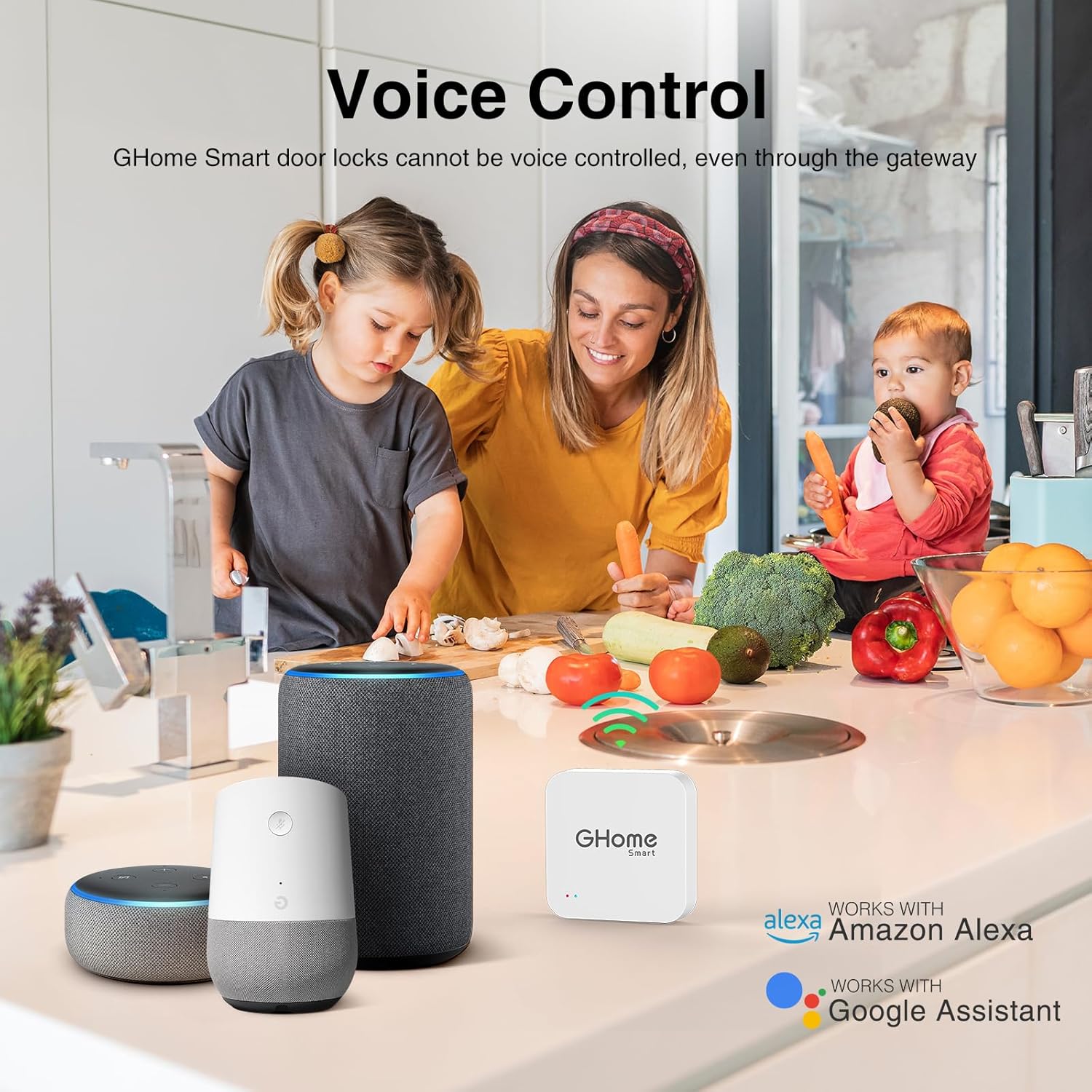 GHome G2 Smart WiFi Gateway, WiFi Hub for Smart Locks, Remote Control, G2 Gateway for TT/DD Lock App, 2.4Ghz WiFi, Easy to Set