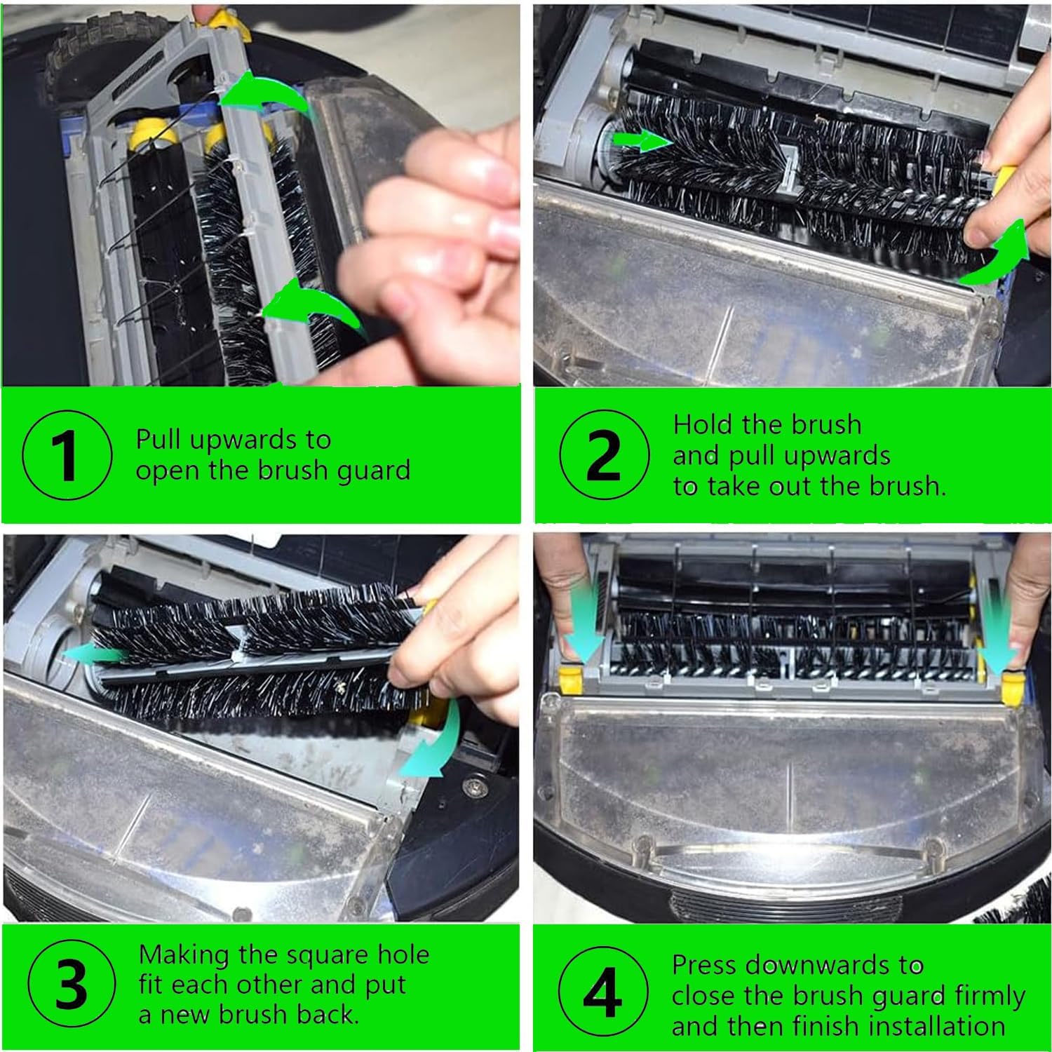 3 Sets Replacement Bristle & Flexible Beater Brush Compatible with iRobot Roomba 600 and 700 Series 614 618 630 635 640 645 650 652 655 660 665 670 671 675 680 690 692 694 695 760 770 780 790 Robot.