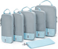 BAGSMART 6 Set /4 Set/2 Set Compression Packing Cubes for Travel, Lightweight Luggage Organizer Bags, Durable Space Saver Bags Travel Essentials