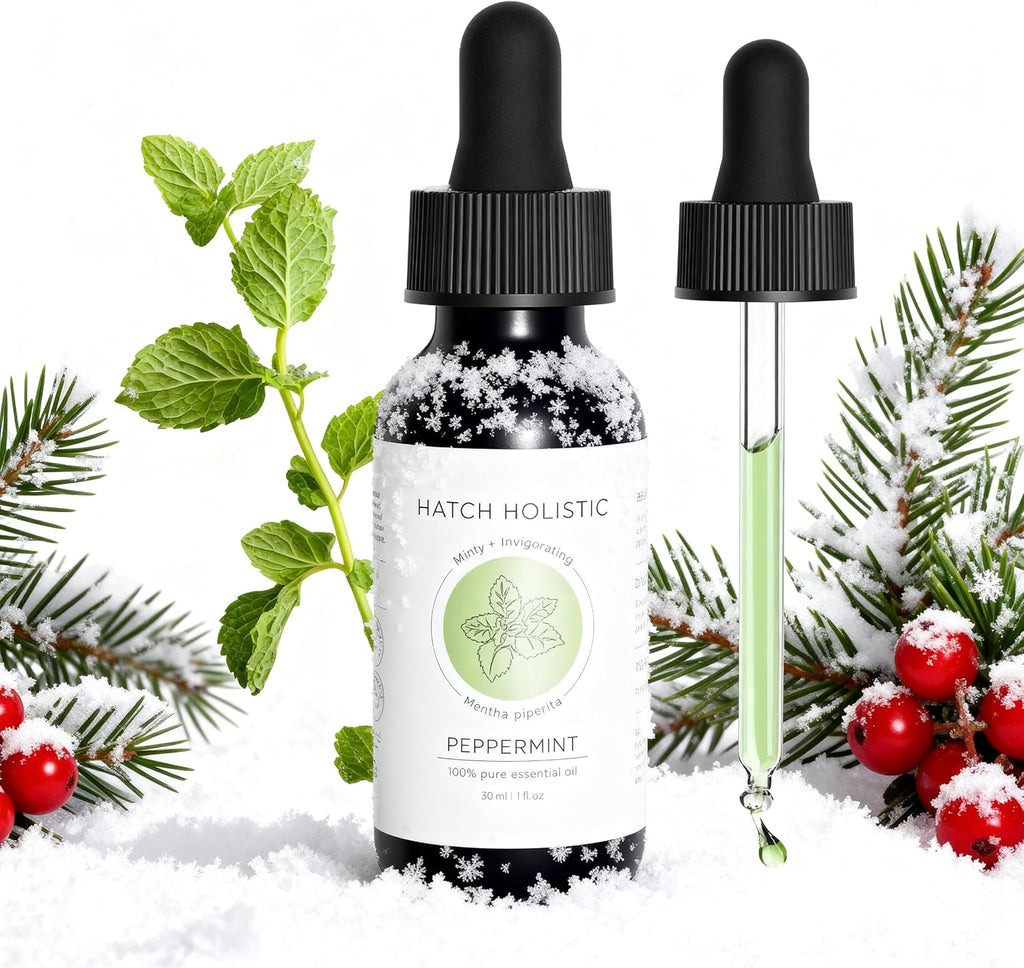 Peppermint Essential Oil - 1oz Pure Peppermint Oil for Diffuser Or Aromatherapy, Minty Fresh Scent for Energy, Focus and Vitality, Suitable for Home, Skincare and Humidifiers