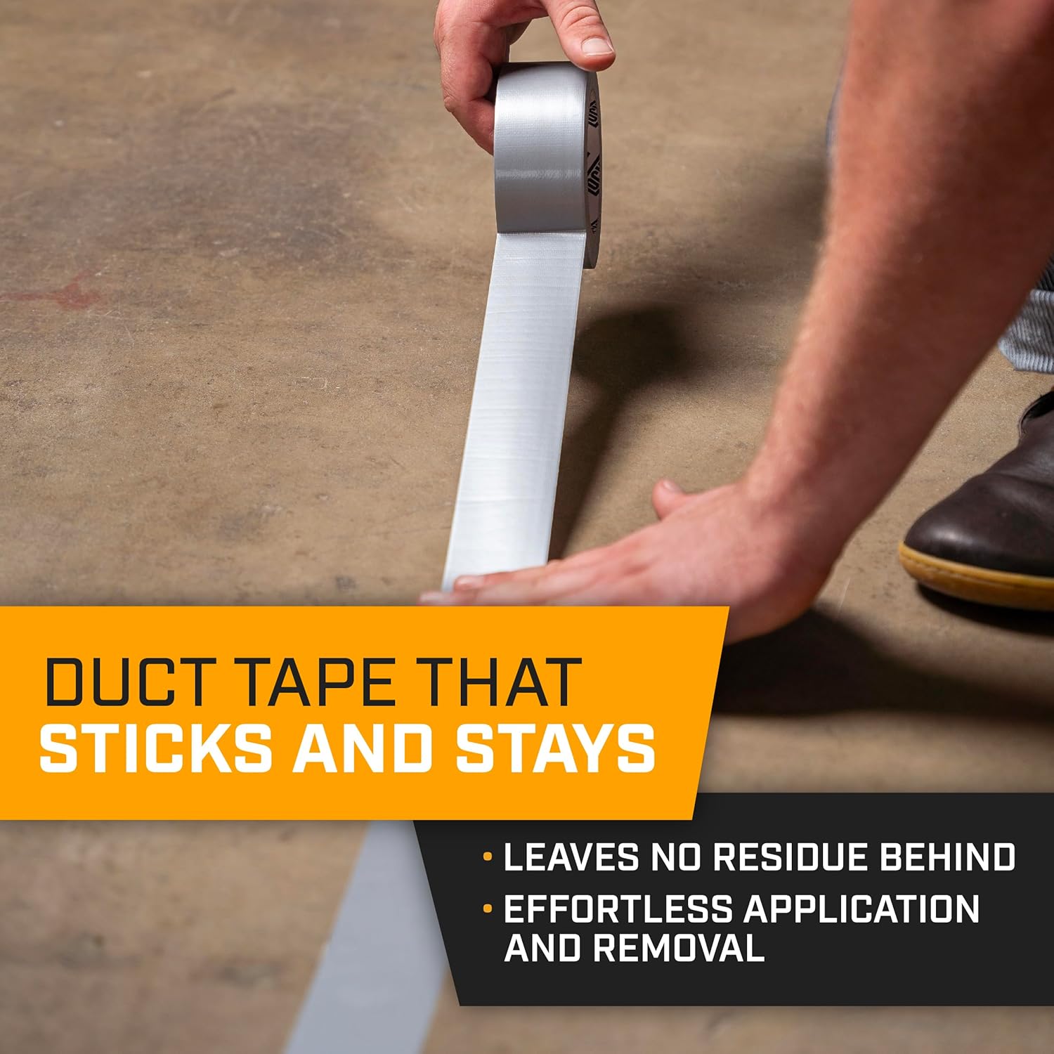Lockport Duct Tape Heavy Duty Waterproof - 10 Roll Pack Silver Duct Tape Bulk - 30 Yards x 2 Inch - No Residue, Flexible, Strong, All- Weather Resistant and Easy Tear - Grey Heavy Duty