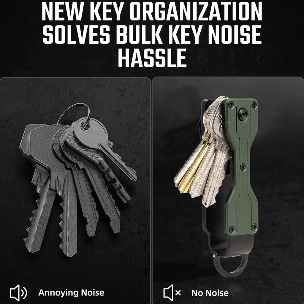 Key Organizer Minimalist Innovative Keyholder Compact Keys Organizer Smart KeyChain Secures 2-6 Keys