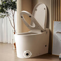 Smart Non-Electric Bidet Toilet - One-Piece Toilet with Dual Flush (Foot Pedal & Button) | Dual Nozzle Wash | Complete Installation Kit