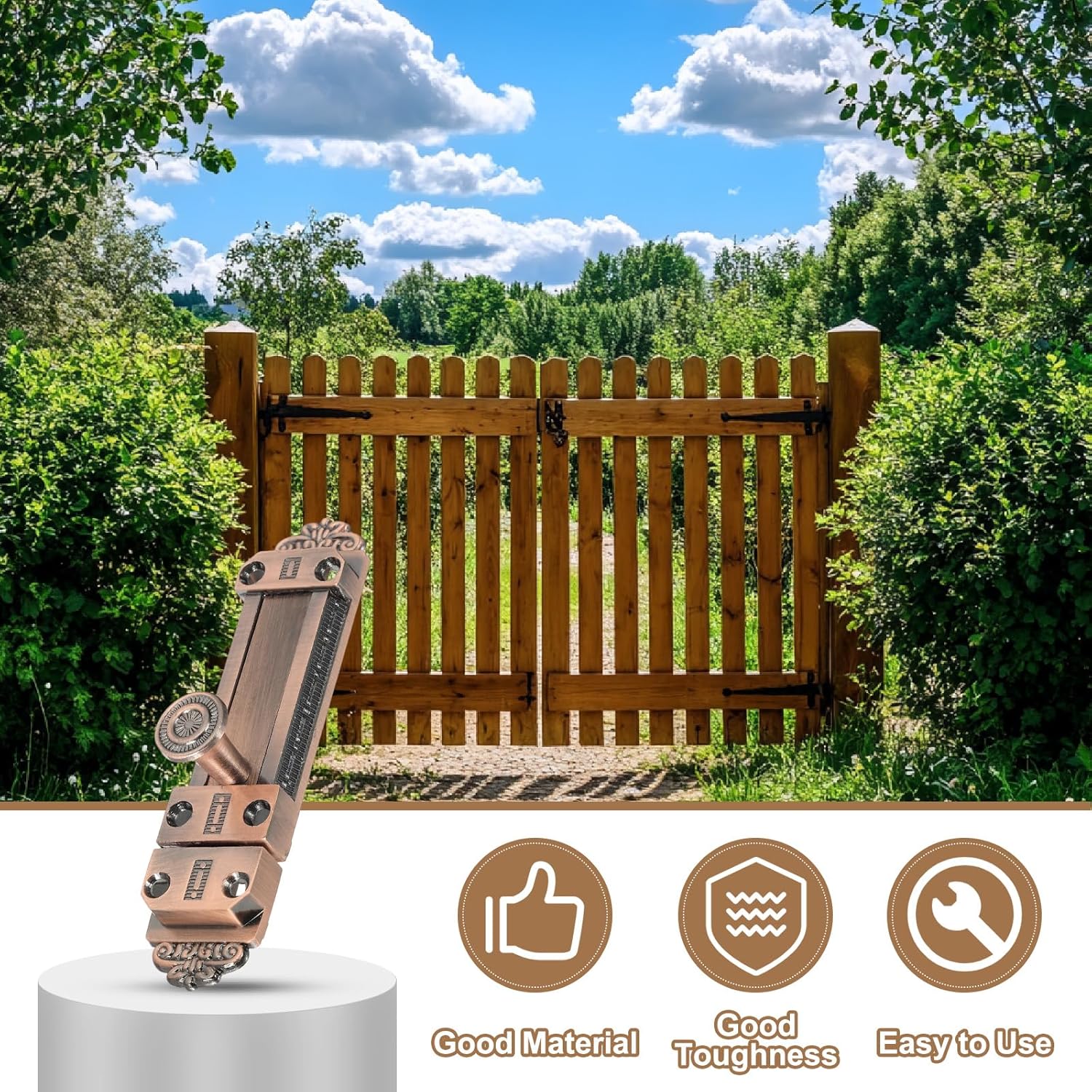 PATIKIL Barrel Bolt Latch, 2 Pack 4 Inch Slide Door Locks Zinc Alloy Gate Door Catch Bolt Latch for Bathroom Bedroom Barn Warehouse, Red Bronze