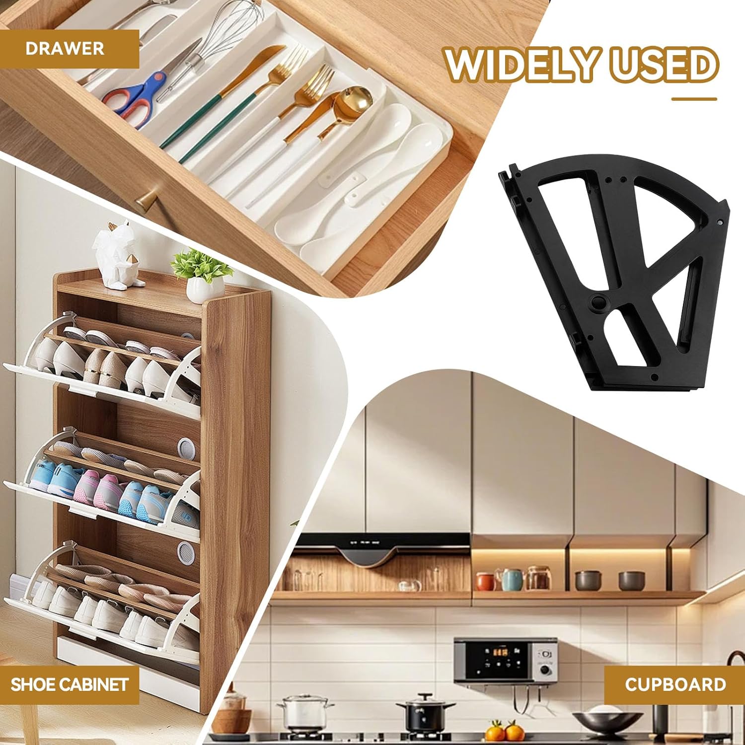 Shoe Cabinet Hinges, 2 Layers Shoes Drawer Cabinet Hinges Flip Frames Turning Rack Replacement Cabinet Flip Frame Shoe Cabinet Hardware Plastic Replacement