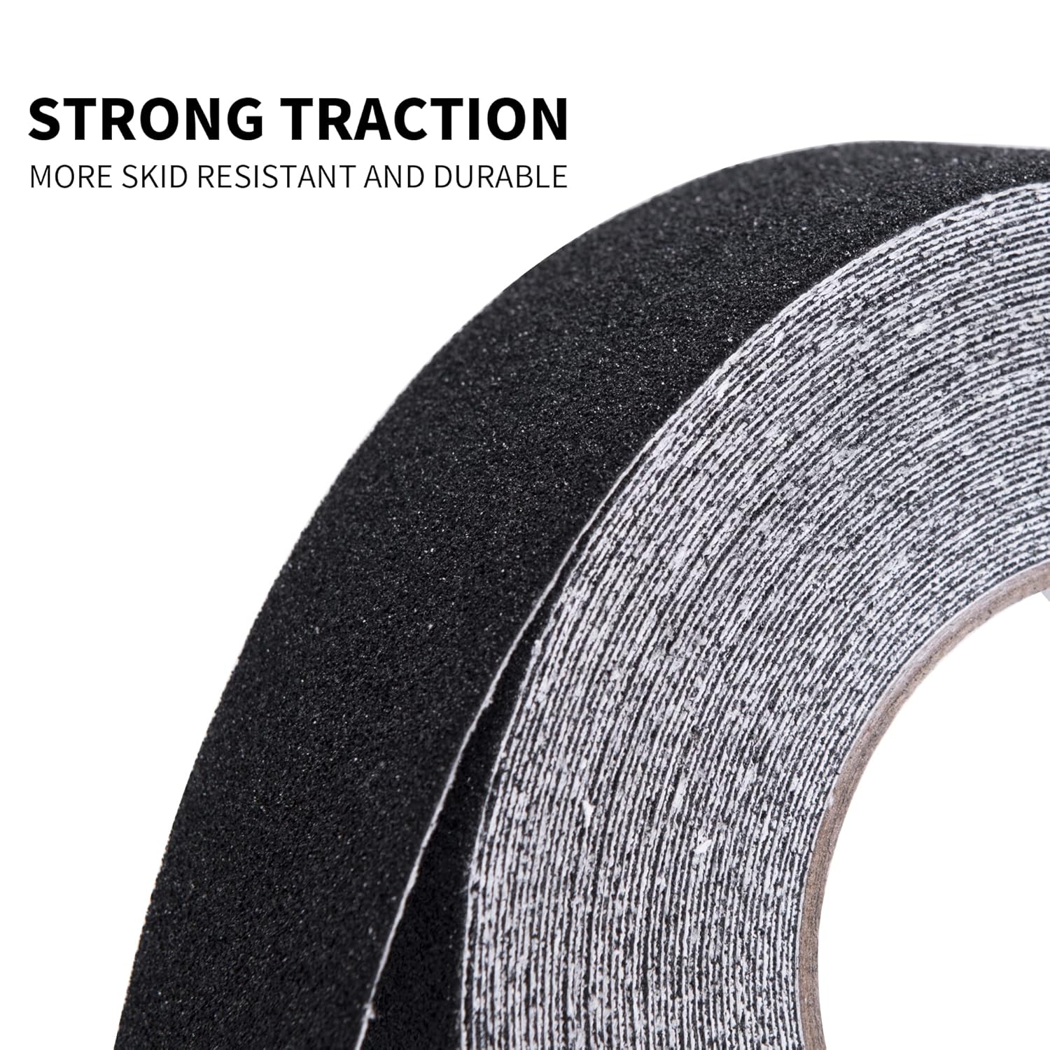 TAPEBEAR Grip Tape Anti Slip Traction Tape 3 Inch x 60Ft, Non Slip Tape Waterproof Heavy Duty Safety Tape for Indoor Outdoor Steps Stairs Treads, Strong Grip