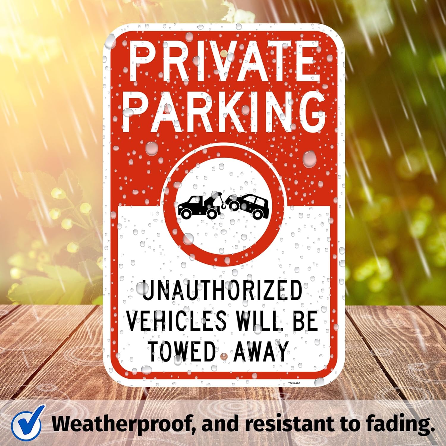 Brimar 12"x18" Private Parking Sign - Rust Free Aluminum, Weatherproof, Clear Designation for Private Parking Areas, Essential for Property Owners.