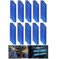 Non Fading Blue Reflective Stickers 1 inch X 6 inch, Outdoor Waterproof High Visibility Warning Safety Adhesive Reflector Tape (100 Pcs)