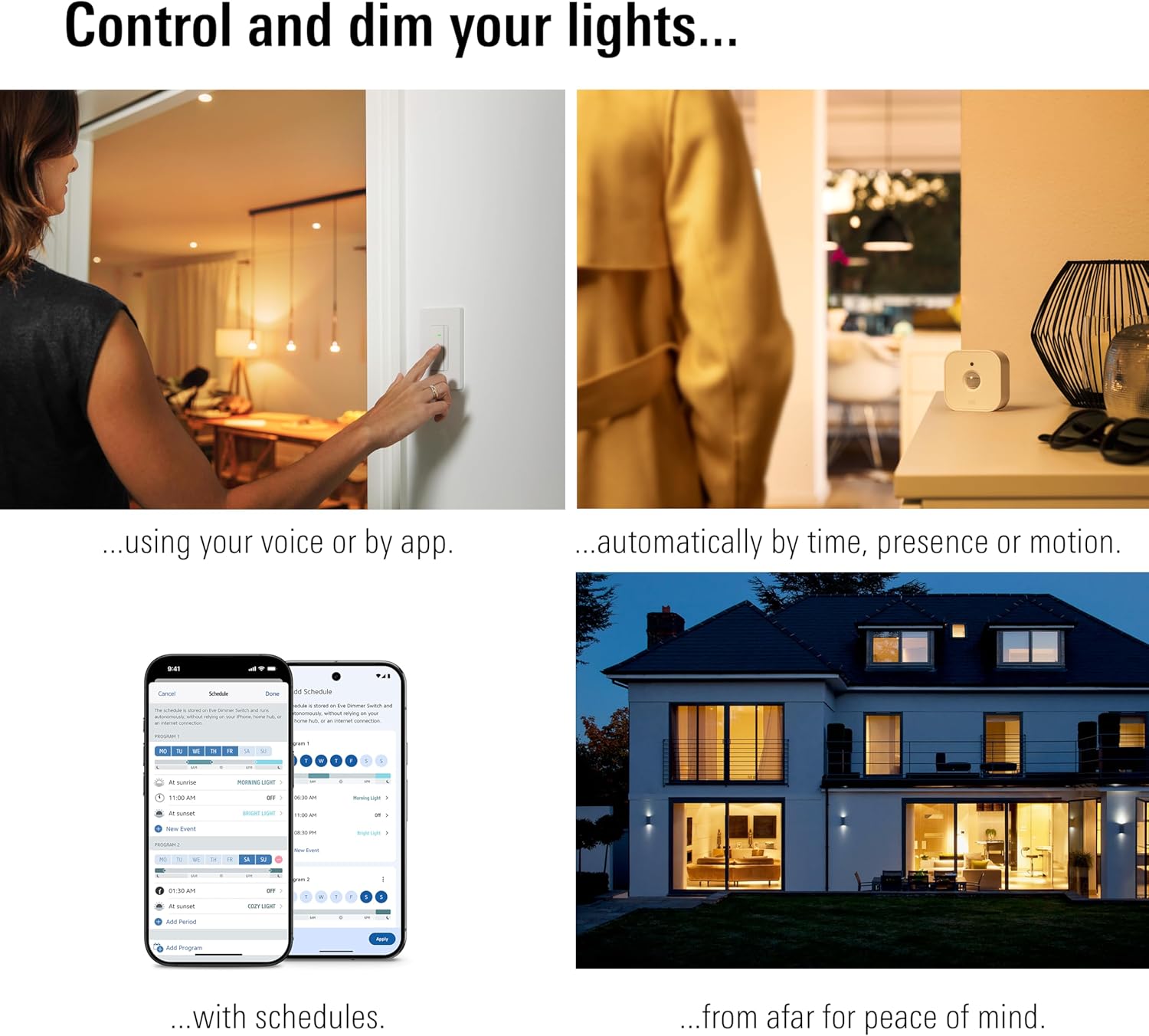 Eve Dimmer Switch (Matter) – Smart Dimmer Switch, for Alexa/Apple/Google/SmartThings/Home Assistant; for Single-Pole switches; Requires Thread Border Router and Neutral Wire; UL-Certified