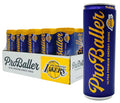 ProBaller Ultra Premium Energy Drink - Natural Clean NSF Certified Sport Drink with Amino Acids, Taurine, Biotin, Organic Agave, Vitamin B 12 Methylcobalamin, & Electrolytes - 15 Pack - Lakers Edition
