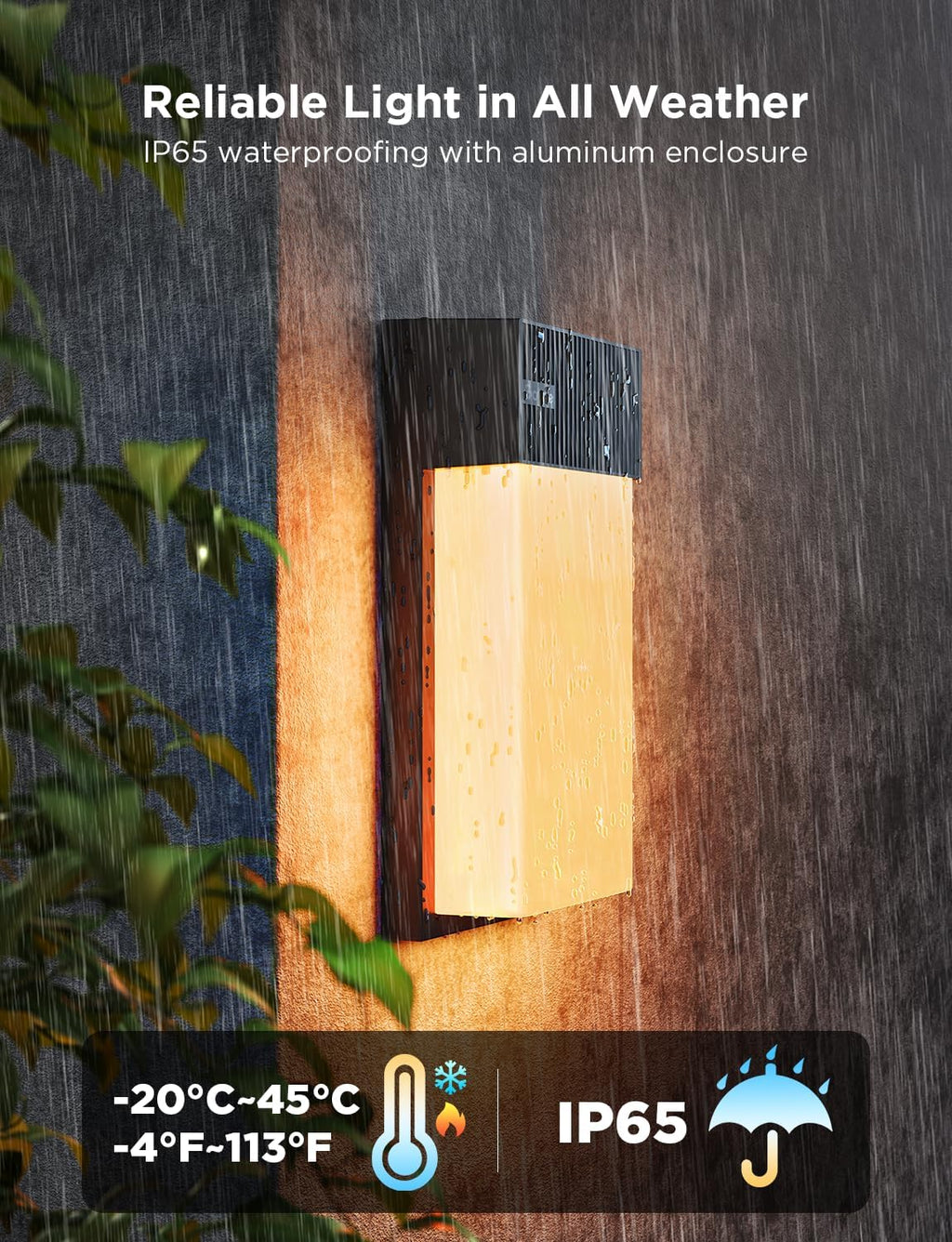 Govee Outdoor Wall Light, 1500LM Smart RGBIC Porch Lights Outdoor with 45 Scene Modes, IP65 Waterproof for Outdoor Decor, DIY, Wall Sconce Works with Alexa, Google Assistant and Matter, 1 Pack