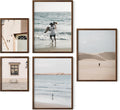 HAUS AND HUES Two 8x10, Three 12x16 - Framed Walnut