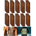 Non Fading Brown Reflective Stickers 1 inch X 4 inch, Outdoor Waterproof High Visibility Warning Safety Adhesive Reflector Tape (100 Pcs)