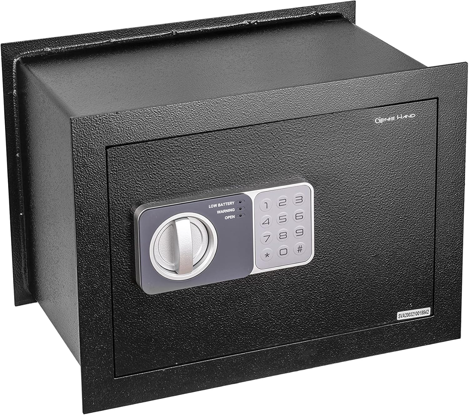 Genie Hand – Time Delay Safe, Anti Robbery Safe Box, Timed Controlled Opening – B-Class Lock – Anti Bounce Technology (Wall – Medium)