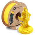 Polymaker HT-PLA Filament 1.75mm Yellow, High Temp PLA for 3D Printing, Heat Stable Up to 150°C, Easy to Print, Works with Most FDM Printers, 1kg Spool