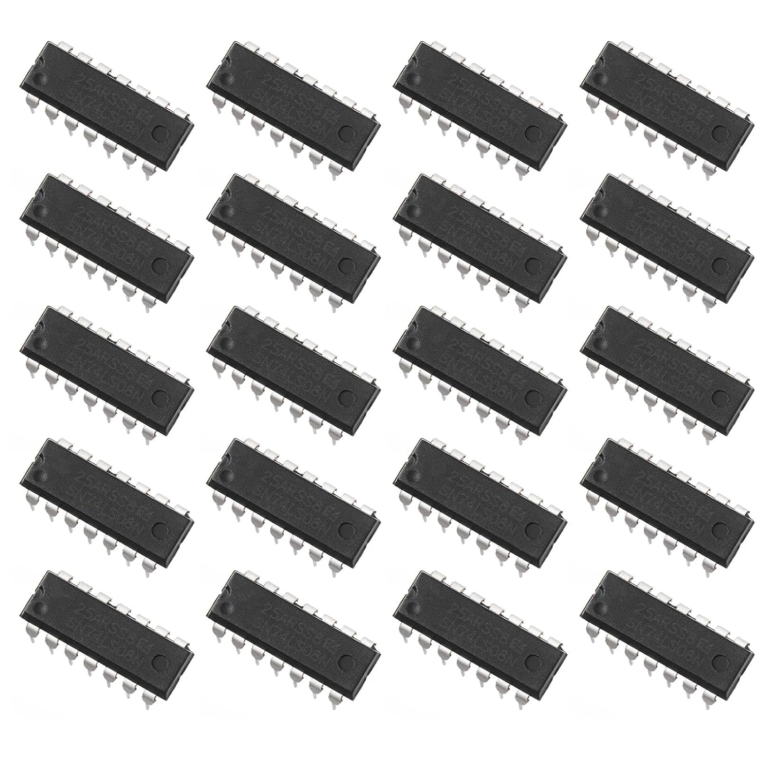 20pcs SN74LS08N 74LS08 HD74LS08P Quadruple 2-Input Positive-and Gates，Low Power Schottky 4.75V to 5.25V，DIP-14.