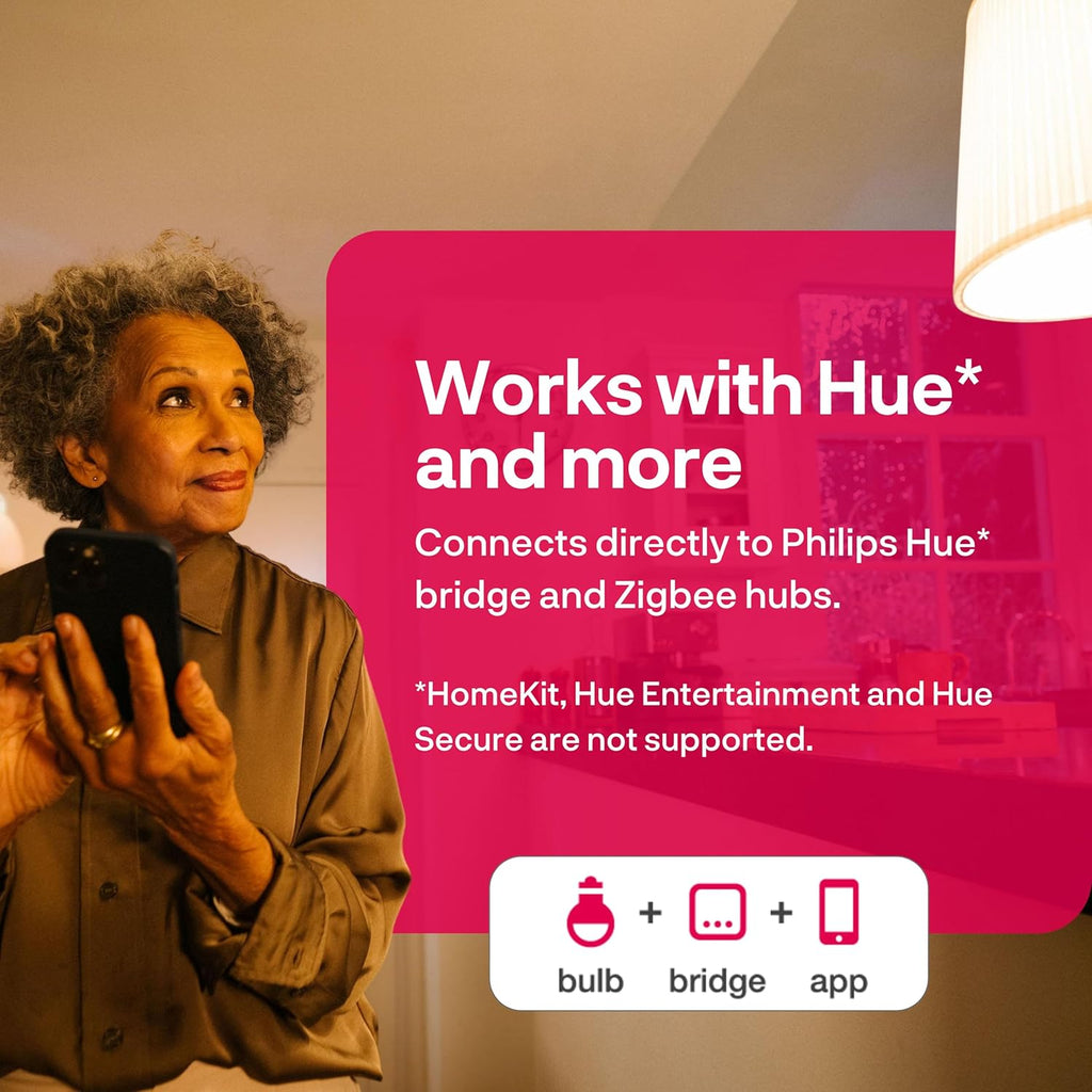 innr Smart Light Bulbs, A19 Zigbee, Works with Philips Hue* and Alexa (Bridge Required), Soft White Light Bulb, Dimmable, E26 LED Bulb 75 Watt, Warm White, 1060lm 2-Pack