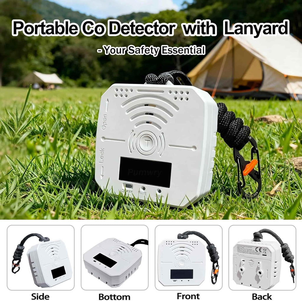 Carbon Monoxide Detectors Portable Battery Operated co2 Detector Alarm for Home, Car, RV | Advanced Sensors, LCD/LED, Low Battery Warning | 85 Decibel Monoxide Alert