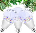 ALIDE E17 Intermediate Base Plant Grow Light Bulbs for Indoor Plants, E17 Full Spectrum Sun Grow LED Lamp 10W with Balanced Spectrum 5000K Red Blue Yellow for Seeds Greens Laboratory,Greenhouse,3Pack