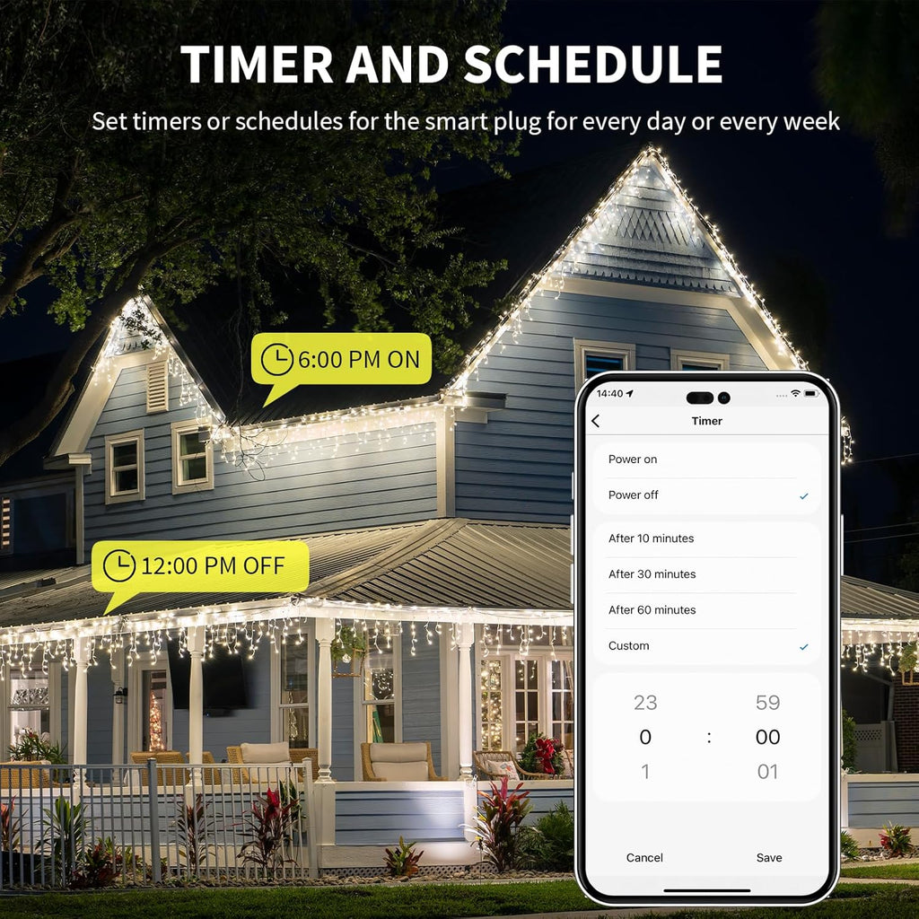 Minoston Zwave Smart Plug, Z-Wave Outdoor Plug with Energy Monitoring, Zwave Outlet Built-in Repeater Range Extender, Z-Wave Hub Required, Compatible with Alexa and Google Assistant (MP22ZP)