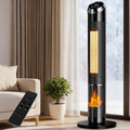 Space Heaters for Large Room, 1500 W Electric Heater with Thermostat, 24H Timer, Indoor Heater with 80°Oscillation, Heaters with Tip-over & Overheat Protection for Indoor Office Use(37IN)
