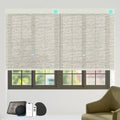 Motorized Blinds with Remote Custom Size Blackout Smart Roller Shades Compatible with Alexa Google, Electric Blinds for Windows