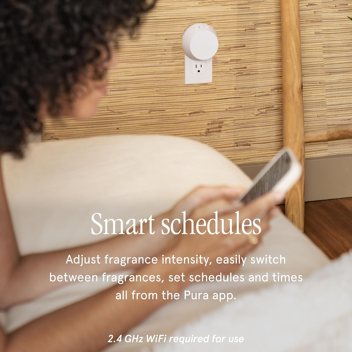 Pura Smart Home Fragrance Device Starter Set - Pura 4 - Scent Diffuser for Home - Includes Fragrance Aroma Diffuser - Square Box, Dew and Salt Scent Refills