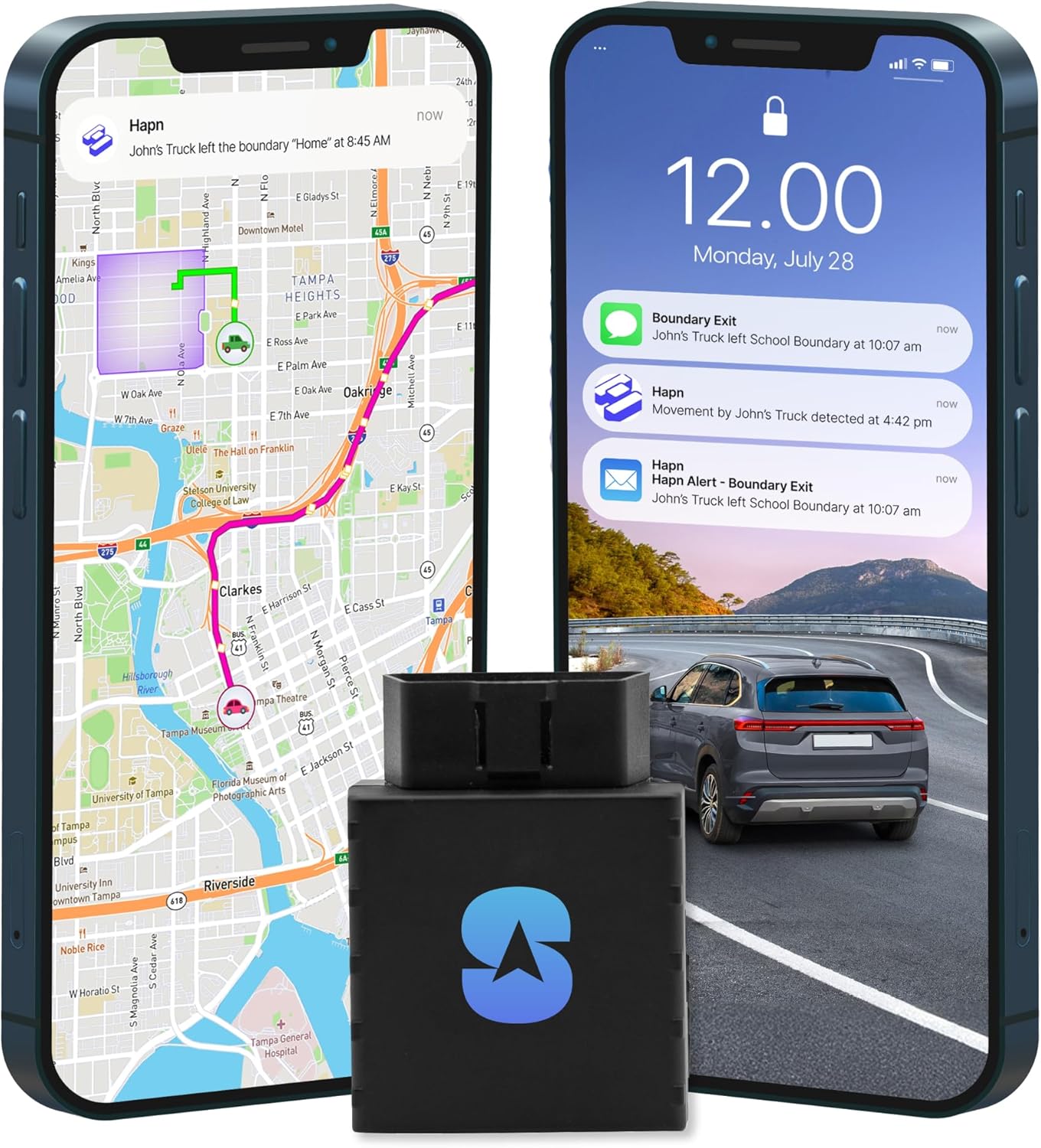 Spytec Pulse OBD GPS Tracker for Vehicles, Cars, Trucks | Anti-Theft Plug-in Car GPS Tracker | Fast 2 Second Updates, Ignition On/Off Alerts, Vehicle Movements | Fleet monitoring | Subscription needed