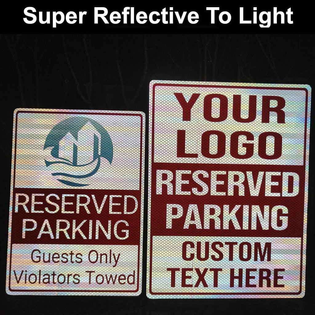 Custom Metal Signs for Business Outdoor, 20x15 Inches Reflective Option, Single/Double-Sided, Personalized Aluminum Signs, Rust-Free