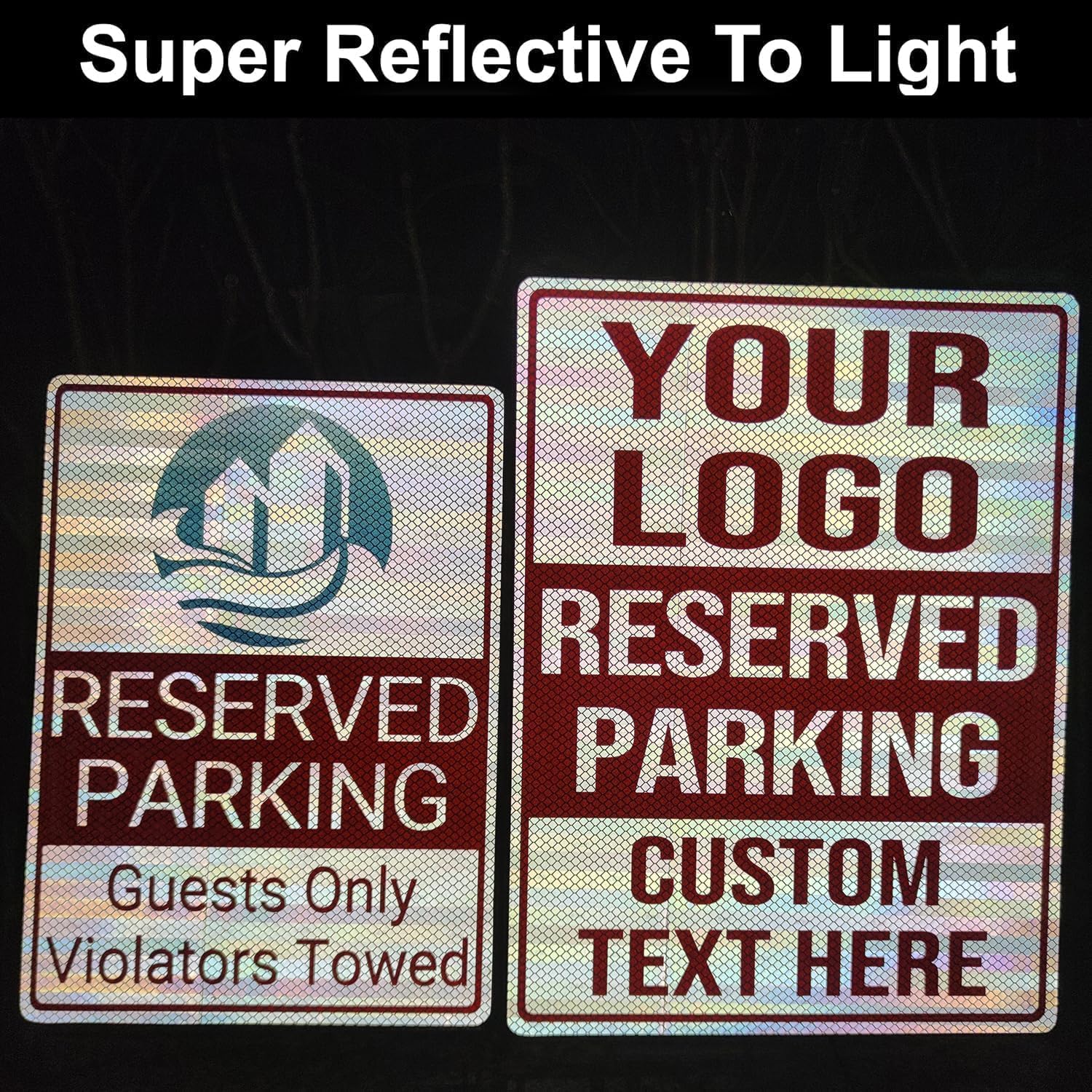 Custom Metal Signs for Business Outdoor, 18x14 Inches Reflective Option, Single/Double-Sided, Personalized Aluminum Signs, Rust-Free