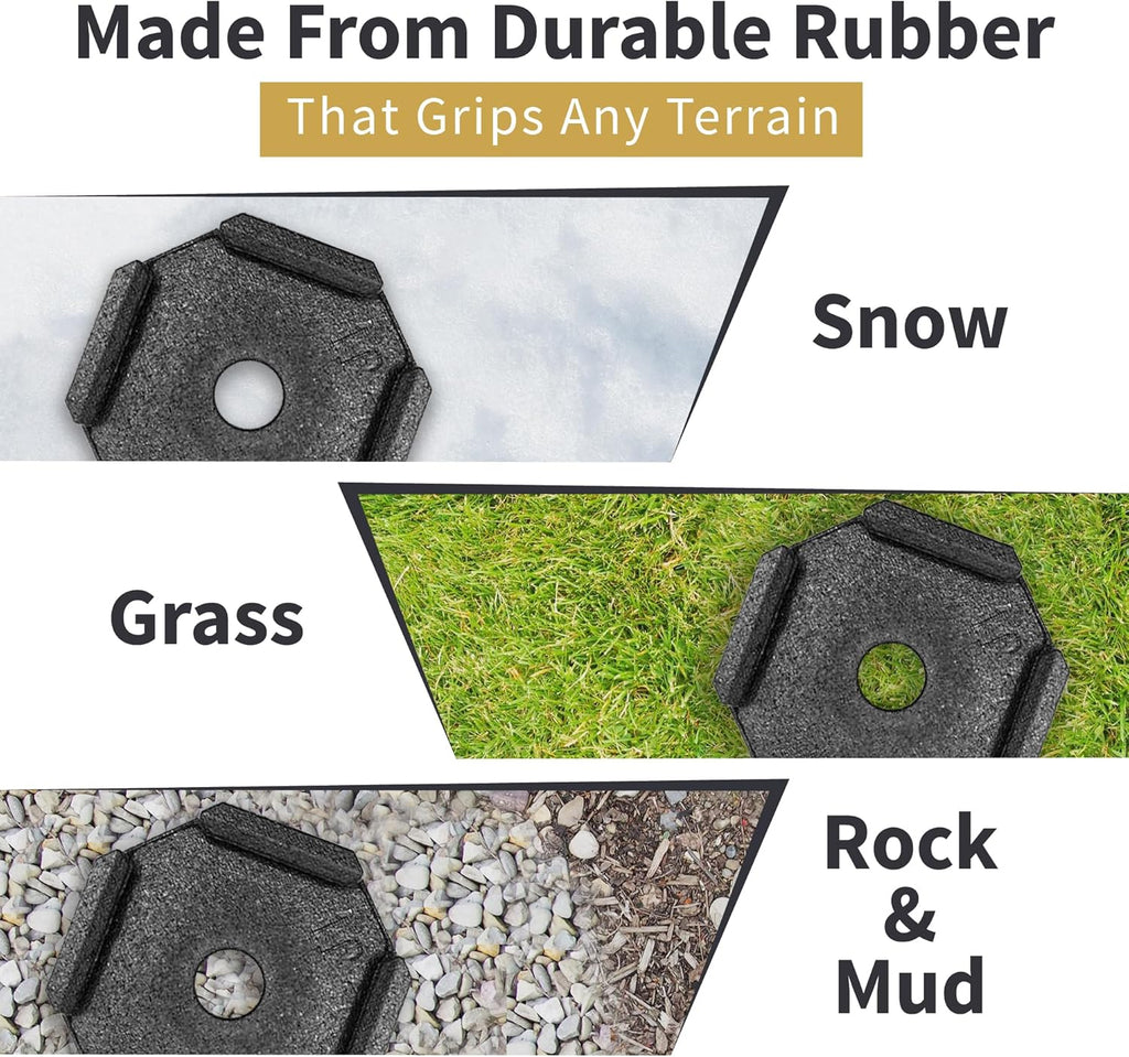 SnapPad EQ Compact | Precise Fit for RV Jack Pads, Travel Trailers and Class B & C Motorhomes | Compatible with Major RV Brands & Leveling Systems | Pack of 4 for 7” Square Or 7.25” Round Jack Feet