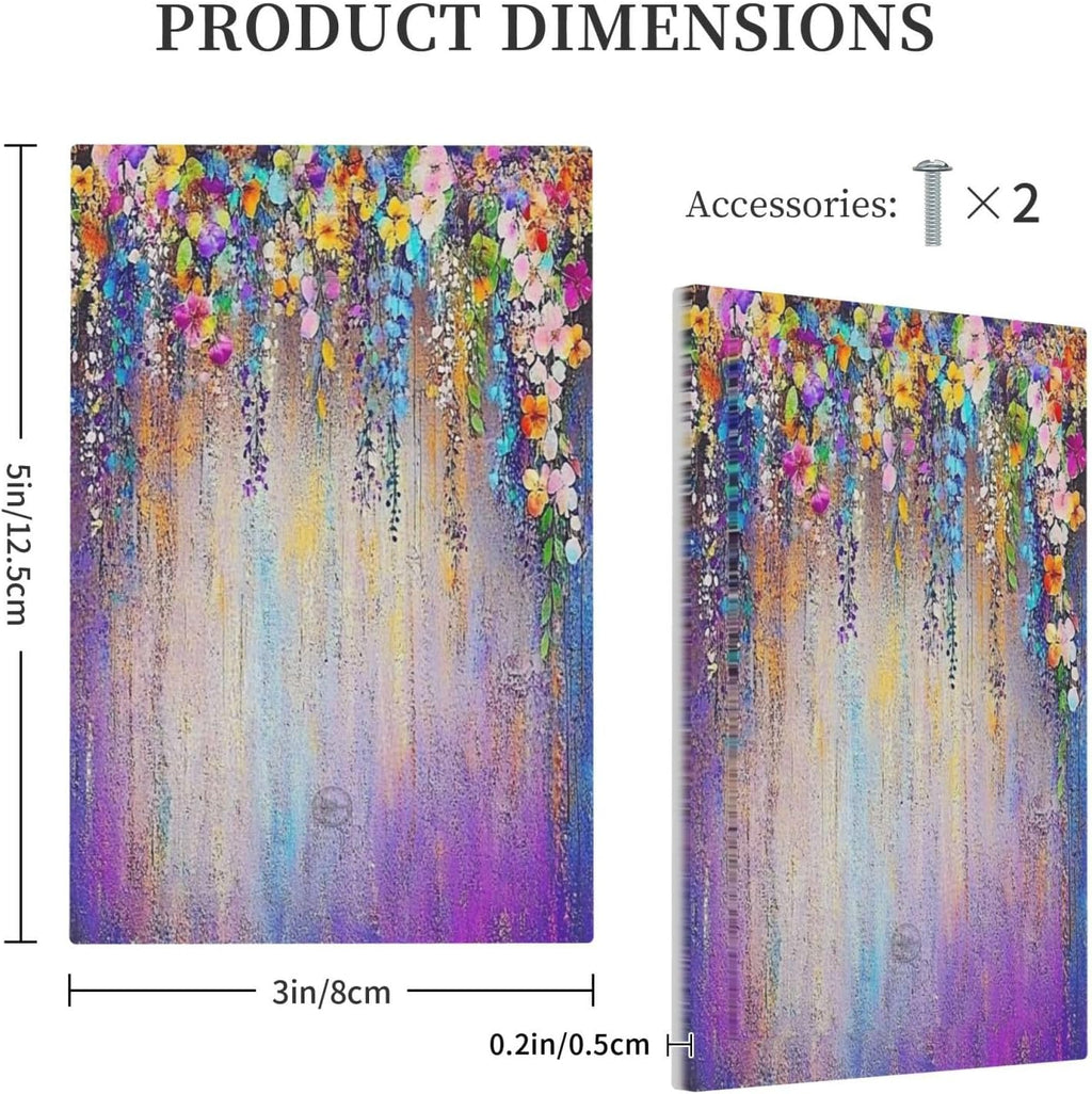 Colorful Country Flower Wildflower Floral Light Switch Cover Plate 1 Gang No Device Blank Electrical Wall Plates Faceplate Decorative Switch Plate For Bed Room Living Room Decor