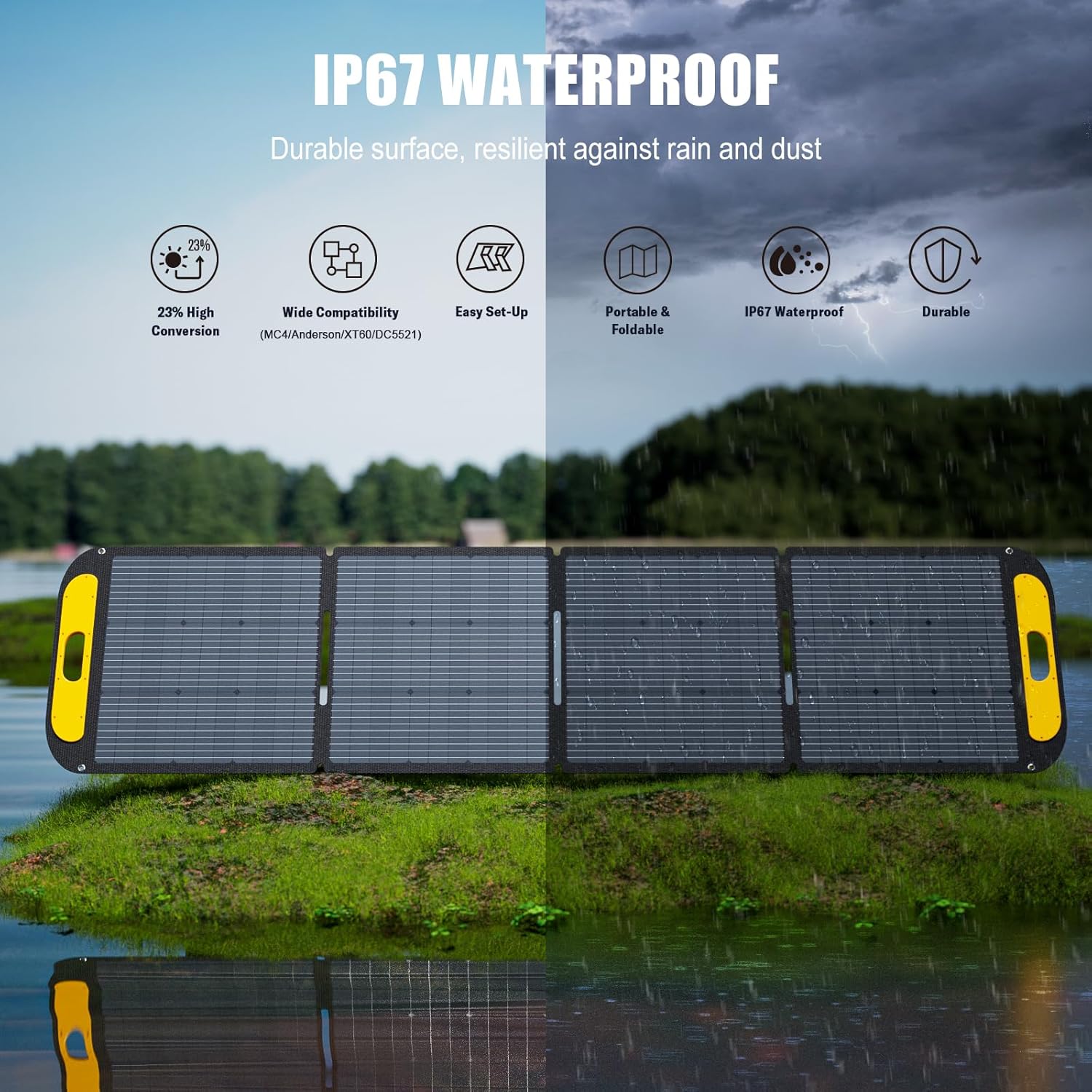 VTOMAN 2376Wh Portable Power Station Bundle with Extra Battery & 200W Solar Panel Included - Up to 2000W Solar Power Generator for Home Backup, Off-grid, Road Trip, RV, Camping, Fishing, Emergencies