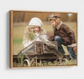 P&L ART. Personalized Custom Canvas Prints: Photo On Canvas Transform Your Photos into Stunning Framed Wall Art Digitally Printed Photo To Canvas Ideal for Home Decor Gifts Keepsakes Beige 24X36
