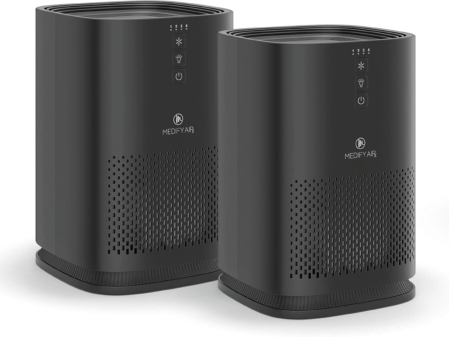 Medify MA-14 Air Purifier with True HEPA H13 Filter | 428 ft² per Hour for Smoke, Odors, Pollen, Pets |Removal to 0.1 Microns | Black, 2-Pack