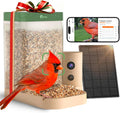 Birdfy Bird Feeder with Camera for Rookie - Solar Powered Outdoor Bird Feeder with Dual Night Vision, AI Recognition, Slow Motion & IP66 Waterproof, Ideal for BirdLovers (Lifetime Free AI)