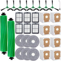 Replacement Parts Accessories Kit for iRobot Roomba Plus 505 Combo 405 Combo Robot Vacuum Cleaner, 2 Roller Brush, 6 Mop Pads, 6 Filters, 8 Side Brush, 8 Vacuum Bags