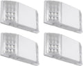 TORCHSTAR LED Emergency Lighting, Commercial Emergency Lights with Battery Backup, UL Listed, Two Square Heads, AC 120/277V, Hardwired Emergency Exit Light Fixtures for Business, Pack of 4
