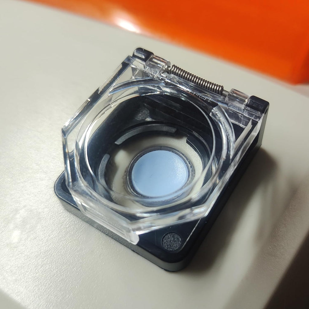 Button Switch Cover, 22mm Dustproof Button Switch Cover Protector with Double-Sided Tape for PC, Computer, Desktop, Industrial Power Switches & Control Panels Round