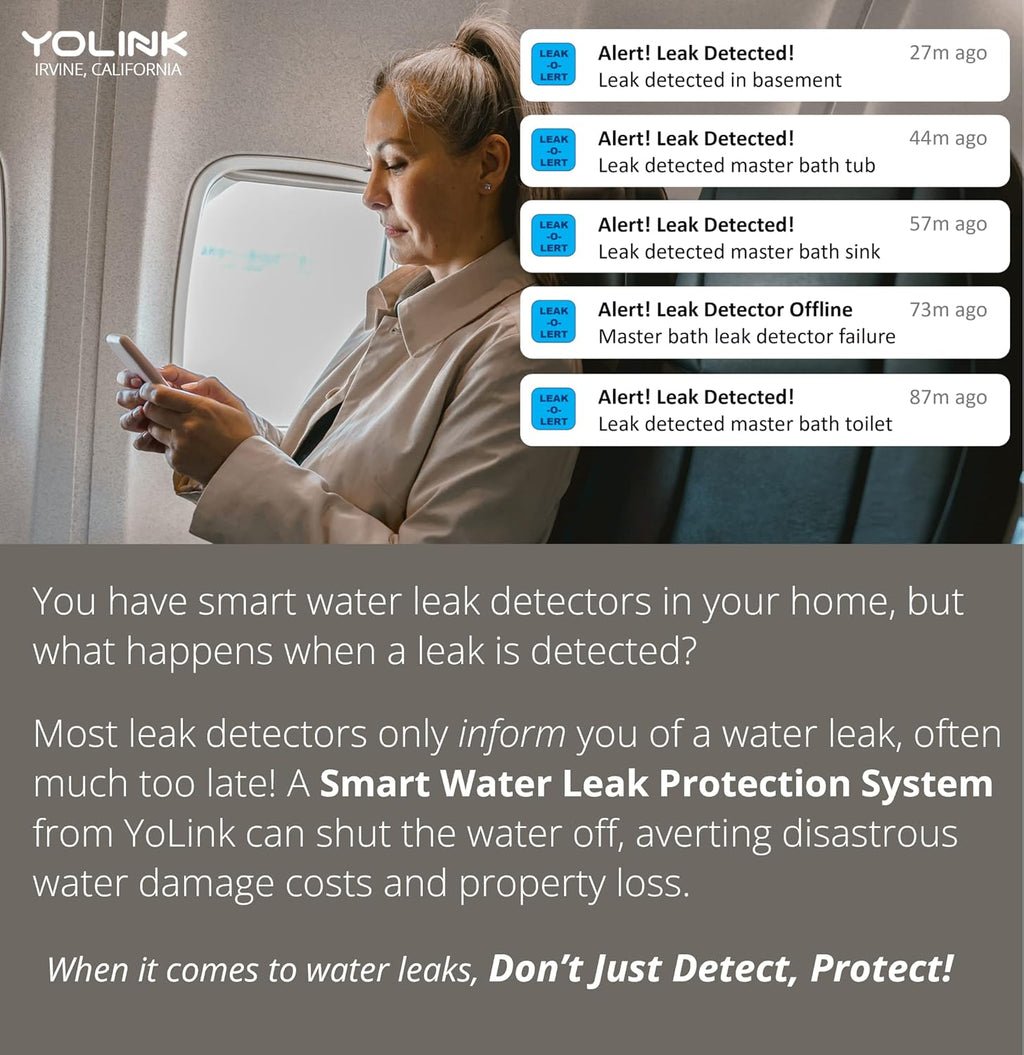 Wireless Valve Controller & Bulldog Valve Robot Automatic Water Leak Detection & Shut-Off Kit HUB Included