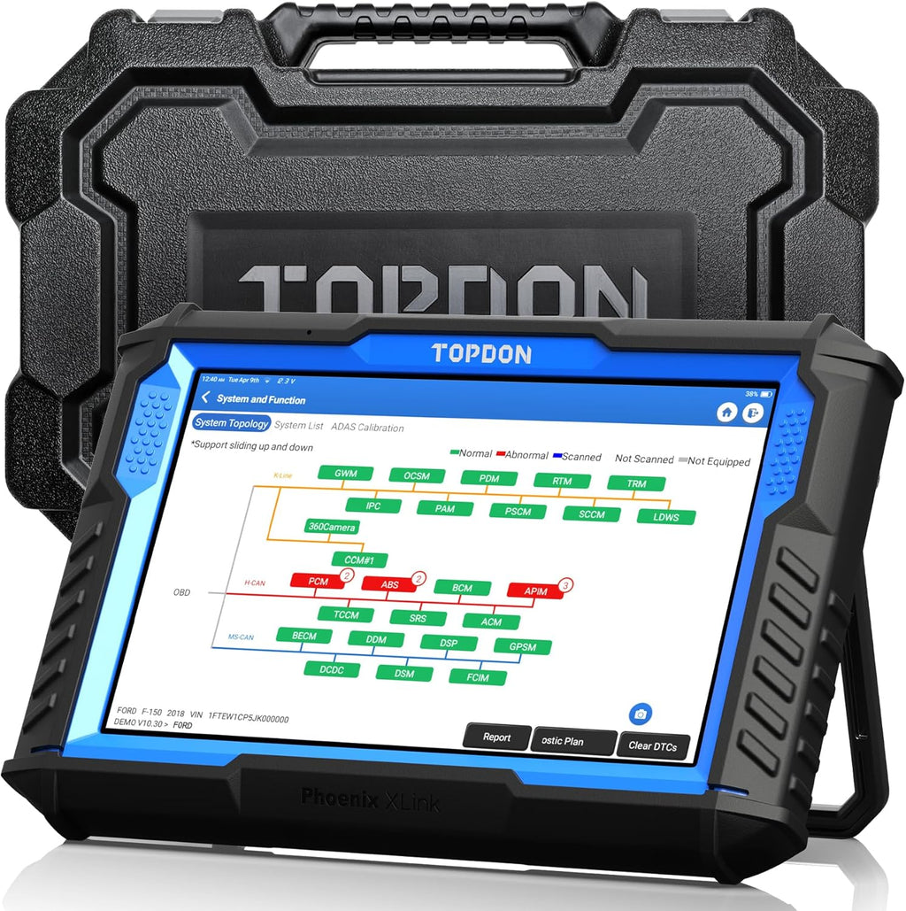 TOPDON Phoenix XLink 2025 New Gen Scan Tool, ECU Pr0gram ming/Online C0ding, Topology Mapping/New CAN Bus/DoIP, Bidirectional Scanner, 41+ Service, V.A.G Guided, Diagnostic Tool for All Vehicles