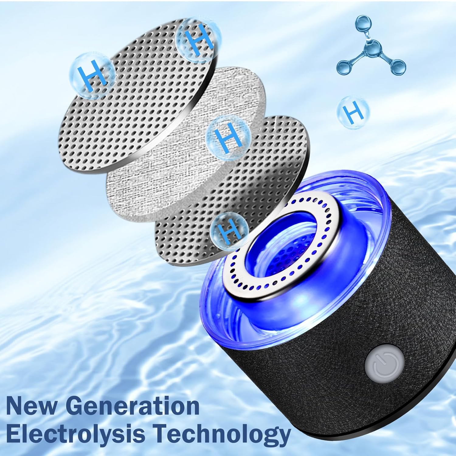 2025 New Hydrogen Water Generator Bottles, Portable Hydrogenated Water Bottle with SPE PEM Technology, 420ml Hydrogen Water Bottle Generator, Rechargeable Ionizer Machine for Home, Office, and Travel