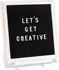 Felt Letter Board with Stand,10x10 inch Changeable Letterboard and Message Board,Letter Board Sign Include 792PCS Precut Letters