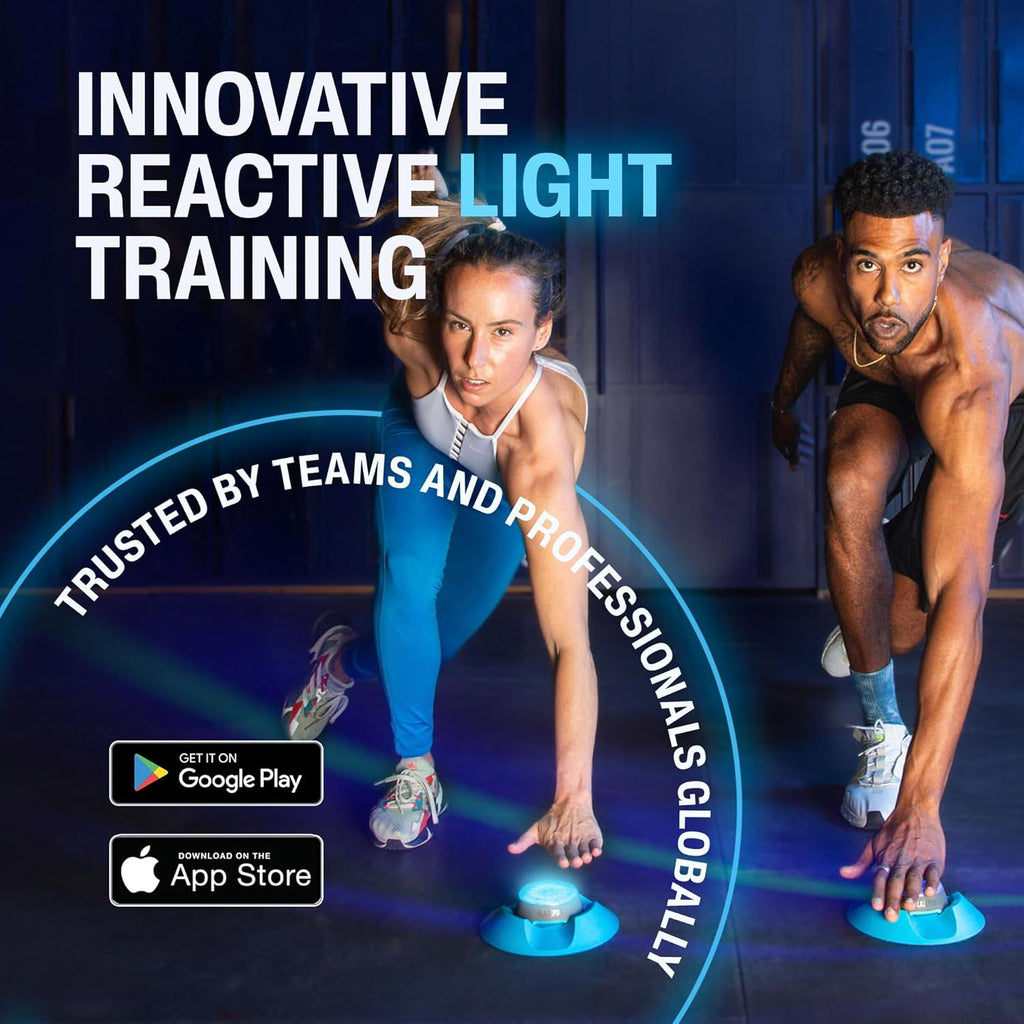 BlazePod Reaction Training Kit Smart Pods for Speed, Agility & Cognitive Drills - Pro-Level Training for Athletes, Trainers, Therapists & Coaches - App Access Included