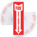 Fire Extinguisher Sign Sticker - 36 Pack - 4" X 12" - 5 Mil Vinyl - Bright Red White Colors - Durable Self Adhesive, Weatherproof, UV Protected - Ideal for Inside Office or Boat