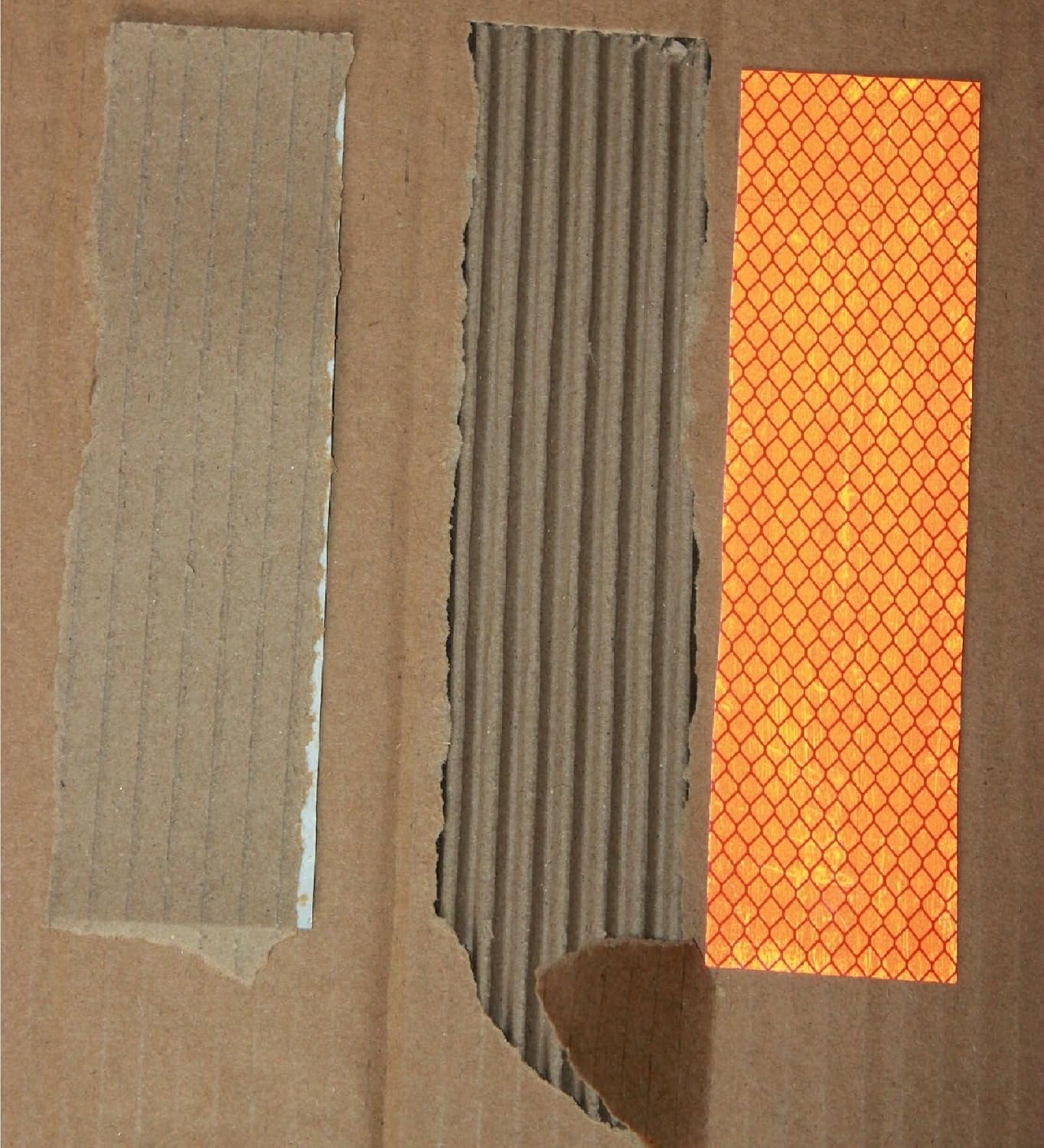 Non Fading Orange Reflective Stickers 1 inch X 6 inch, Outdoor Waterproof High Visibility Warning Safety Adhesive Reflector Tape (20 Pcs)